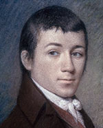 Portrait of Charles Brockden Brown by James Sharpless
