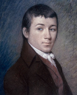 Portrait of Charles Brockden Brown by James Sharpless